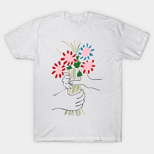 Flowers Picasso Pink T-Shirt